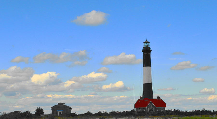Fire Island Lighthouse in Autumn Photograph by Stacie Siemsen