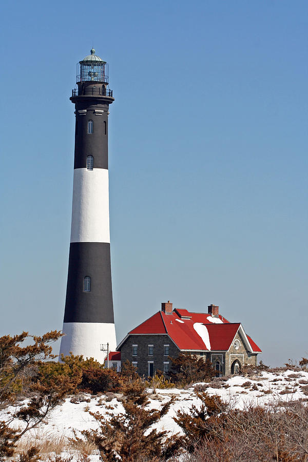 Fire Island Snow Photograph by Karen Silvestri Fire Island Snow Photograph by Karen Silvestri