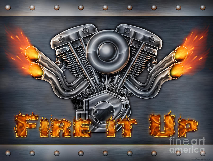 Fire it UP Painting by JQ Licensing