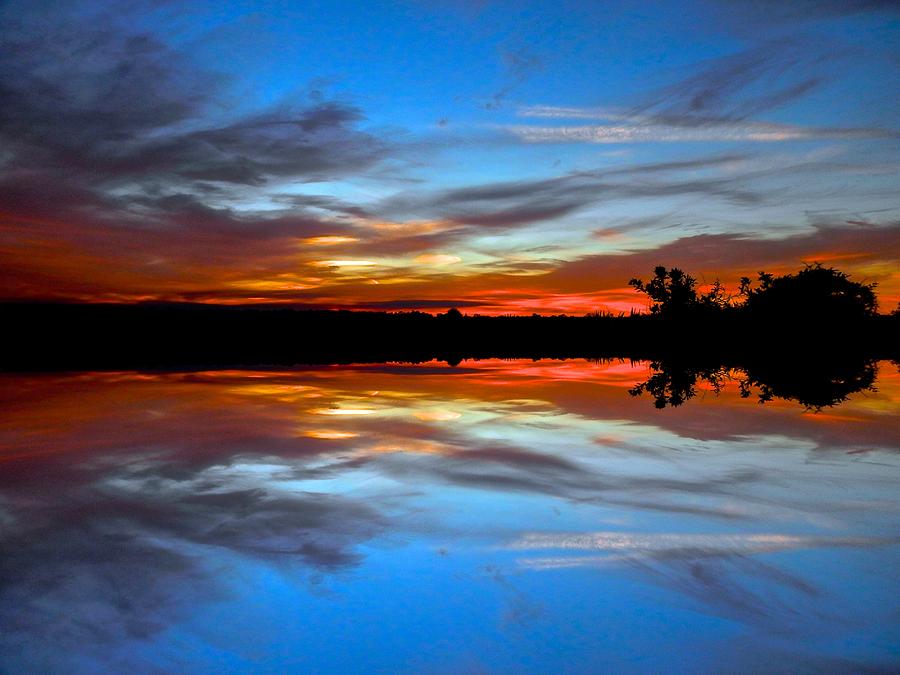 Fire On The Horizon Photograph By Joe Wyman