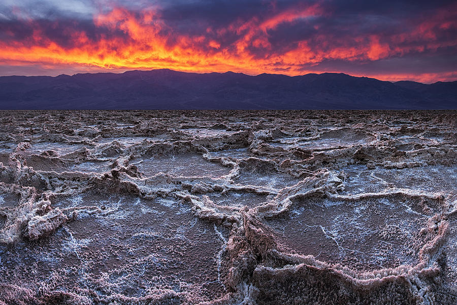 Sunset Photograph - Fire over Death Valley by Andrew Soundarajan