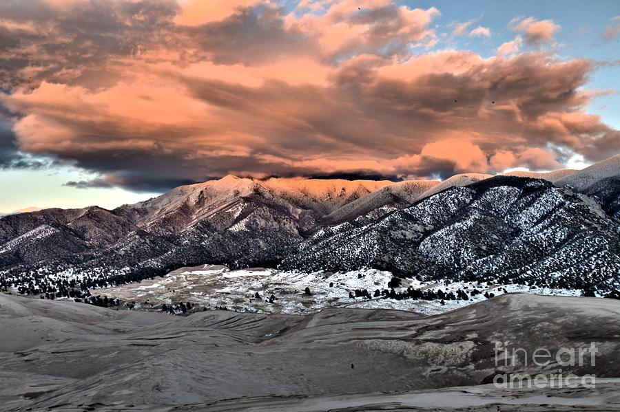 Great Sand Dunes National Park Photograph - Fire Over The Dunes by Adam Jewell