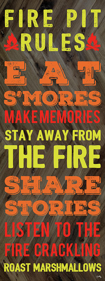 Fire Digital Art - Fire Pit Rules by Elizabeth Medley