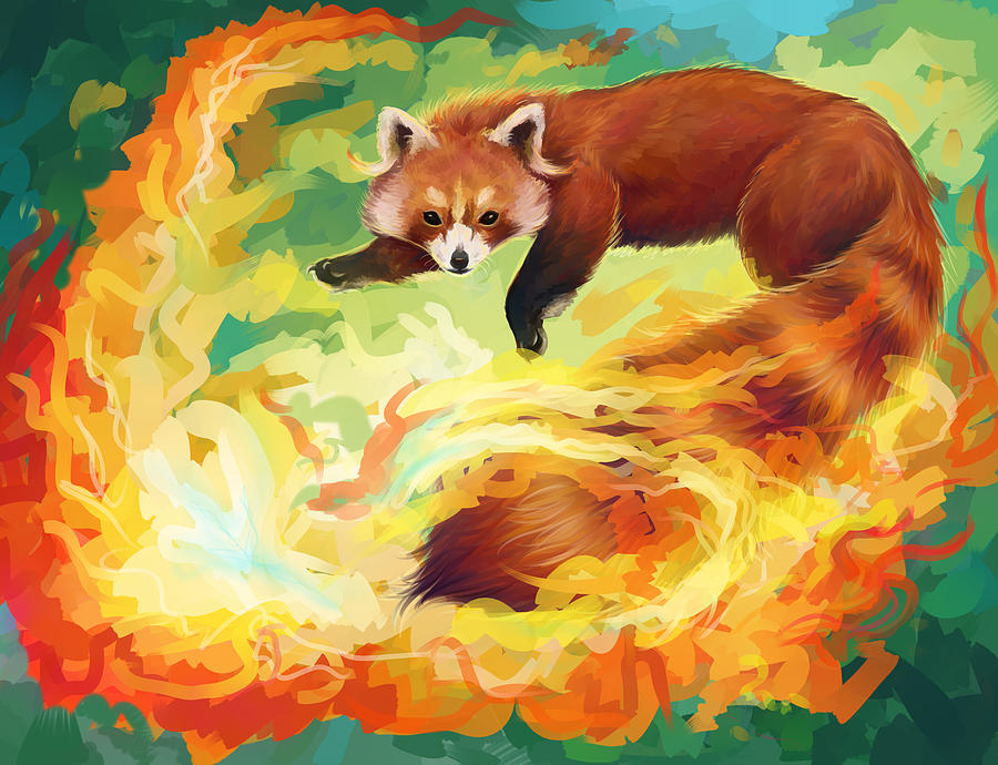 Animal Painting - Fire Power by Sarah Stanaland