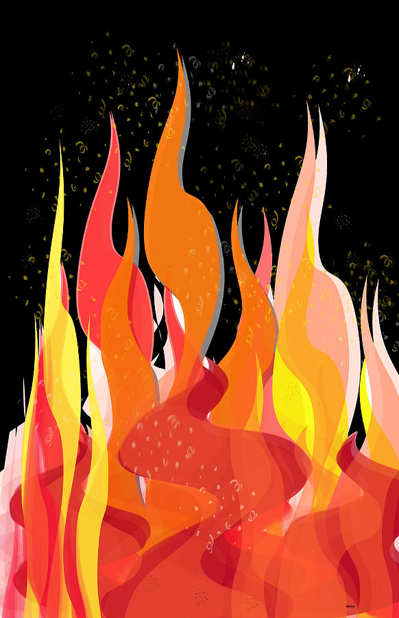 Fire Digital Art by Sladjana Lazarevic