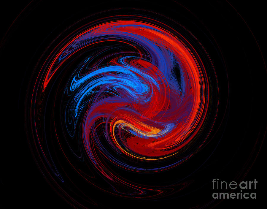 Fire Sphere Digital Art by Andee Design