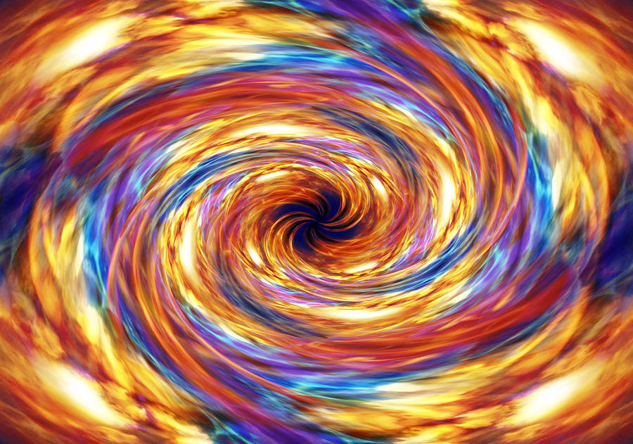 Fire Spin 4 Digital Art