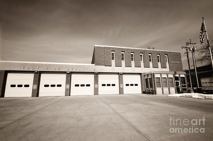Fire Station Photograph - Fire Station Number One by Rachel Barrett