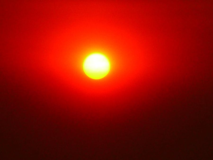 Fire Sun Photograph by Julia Ivanovna Willhite
