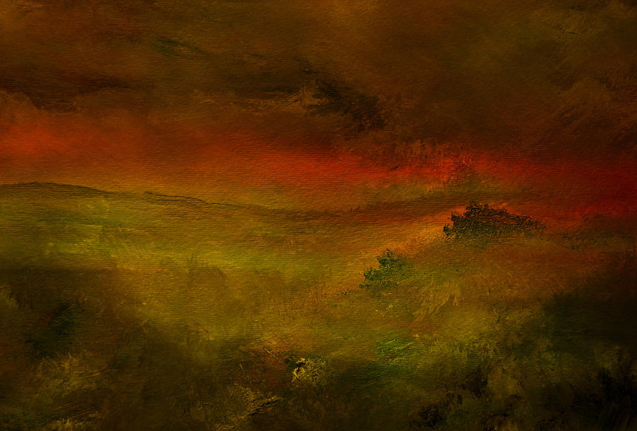 Nature Painting - Fire Sunrise by Joel Zimmerman