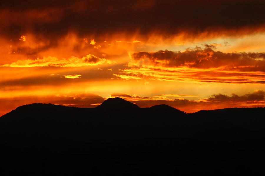Sunset Photograph - Fire Sunset by Kasie Morgan
