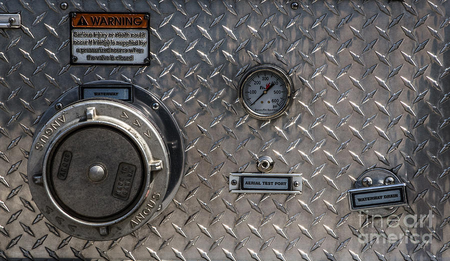 Fire Truck Connections Photograph