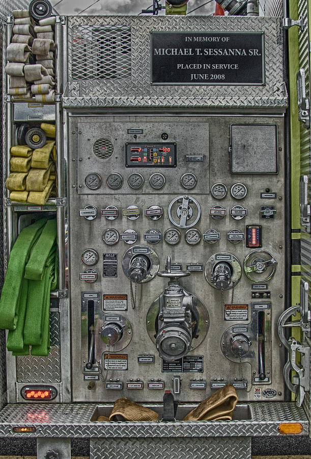 Fire Truck Pump Control Panel Photograph by Guy Whiteley