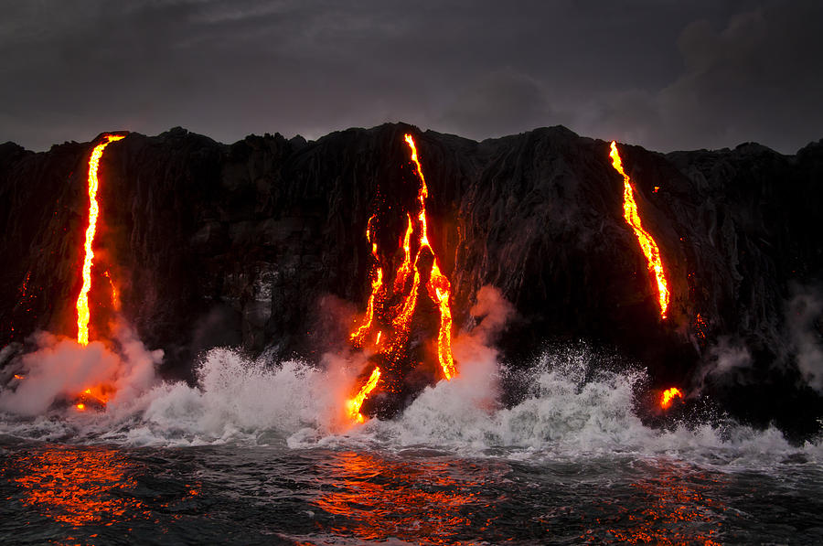 Fire verses Water Photograph by Thom Lodge - Fine Art America