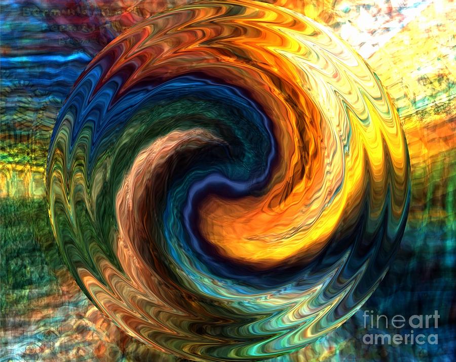 Fire Water Digital Art by Anthony Morris