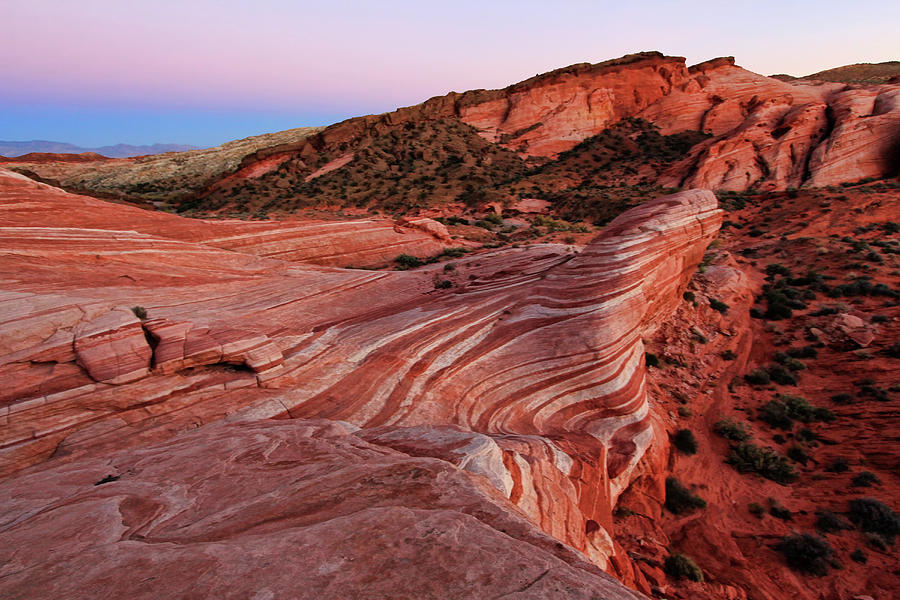 Fire Wave At The Valley Of Fire Photograph by David Toussaint