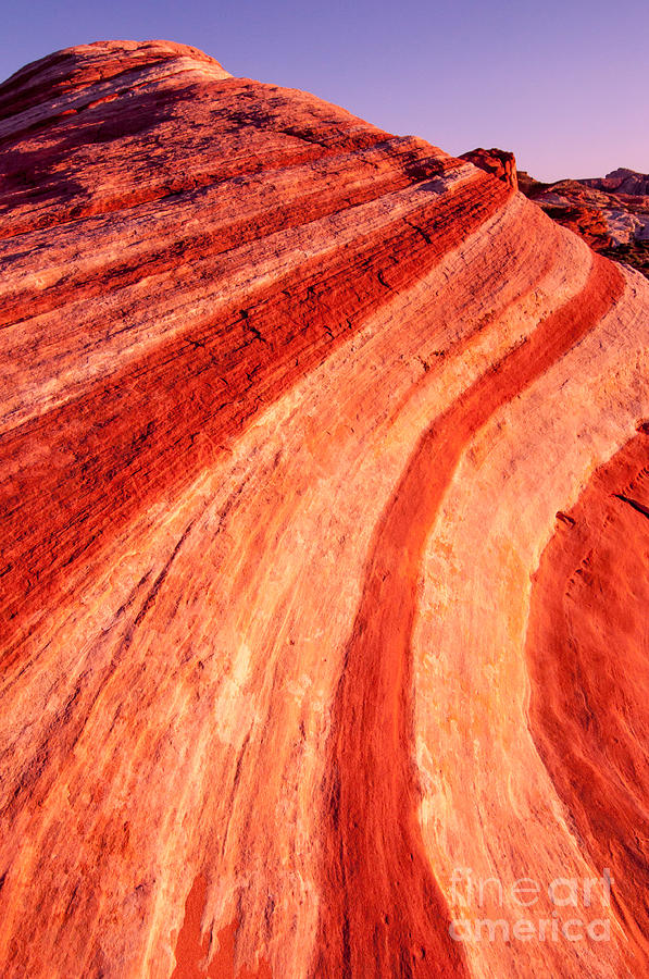 Fire Wave Sunset - Valley Of Fire - Nevada Photograph