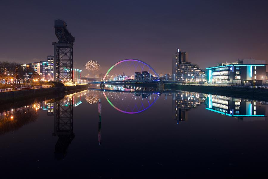 Fire works night Glasgow Photograph by Stephen Taylor