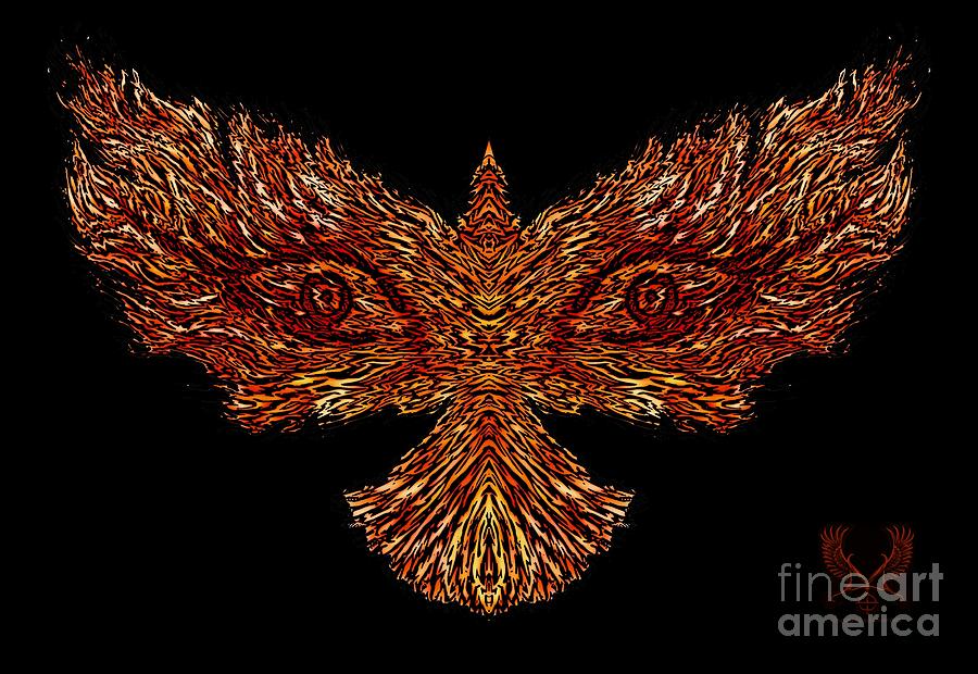 Firebird Eyes Digital Art by Dale Crum
