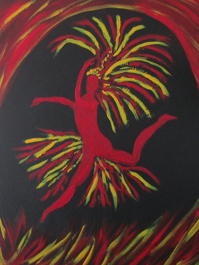 Firebird Painting by Sharyn Winters