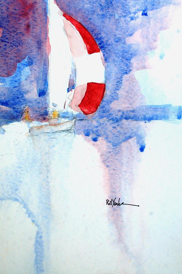 Sailing Painting - Firecracker by Robert Yonke Sailing Painting - Firecracker by Robert Yonke