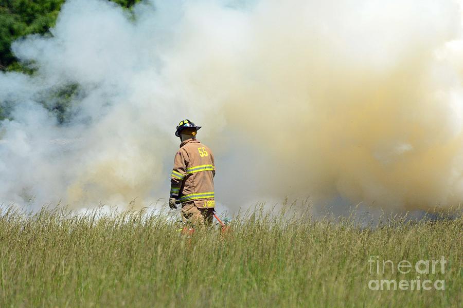 Fireman Photograph - Firefighter 55 by Cindy Manero