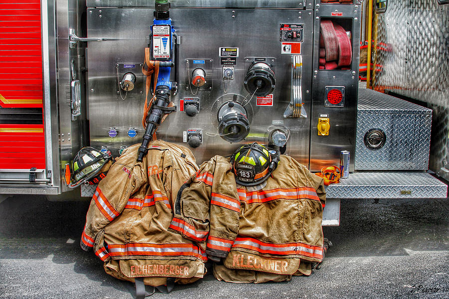 Firefighters Gear Photograph by Jackson Pearson