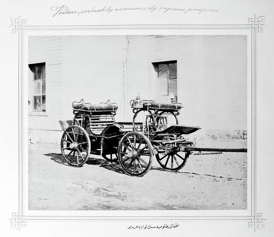 Firefighters Wagon Photograph by Granger Firefighters Wagon Photograph by Granger