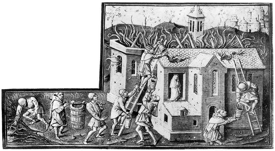 Firefighting, 1400s by Granger