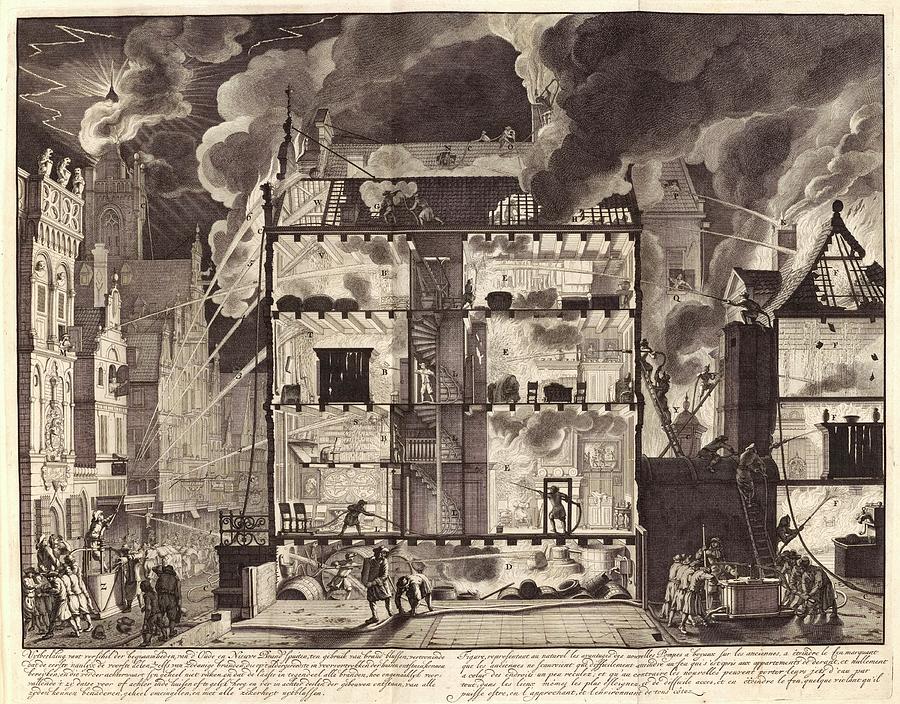 Firefighting In Amsterdam Photograph by Manuscripts And Archives Division/new York Public Library