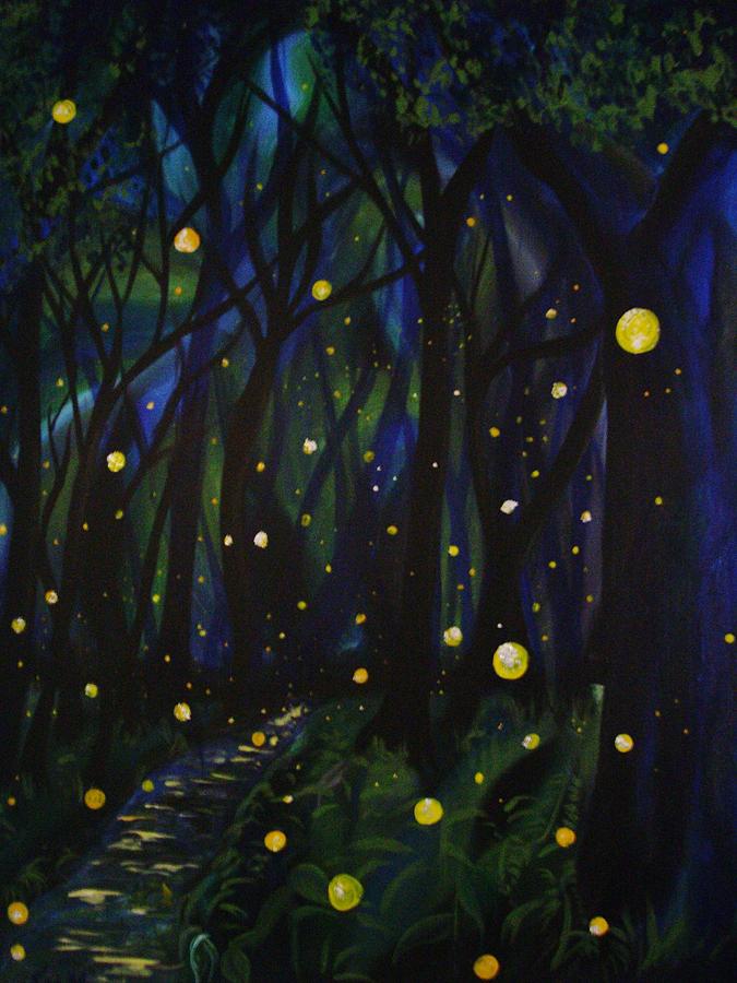 Fireflies Painting by Emily Maynard - Fine Art America