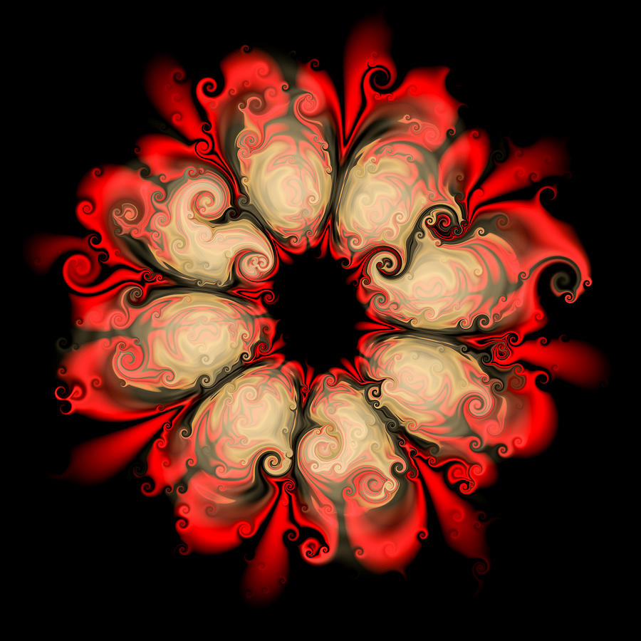 Flowers Still Life Digital Art - Fireflower by Hakon Soreide
