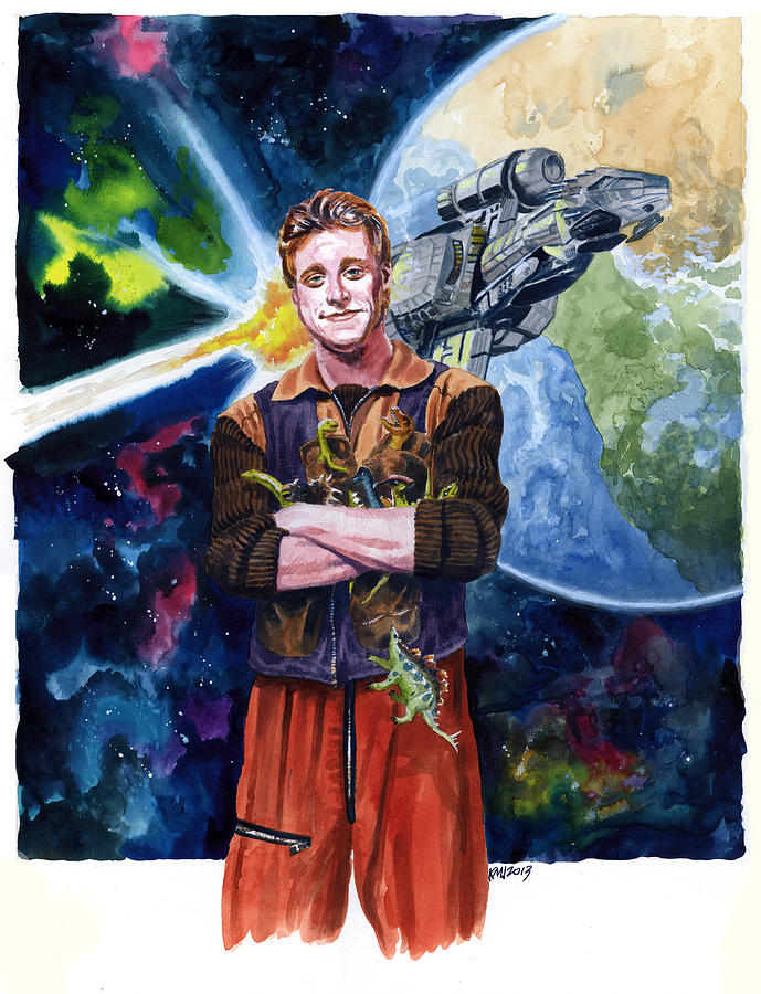 Science Fiction Painting - Firefly Wash by Ken Meyer jr