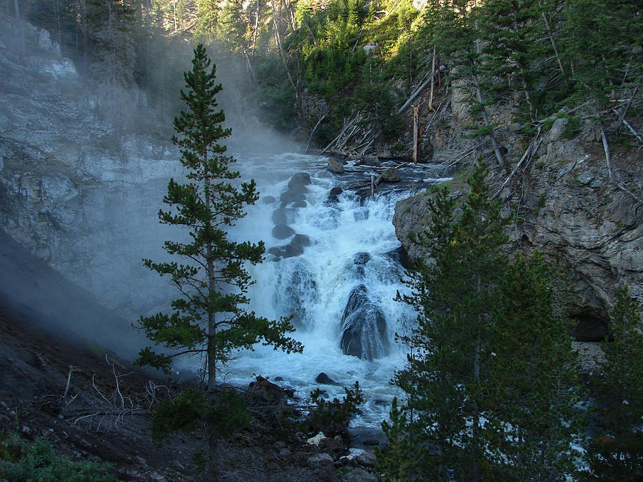 Firehole Falls Photograph by Carl Moore