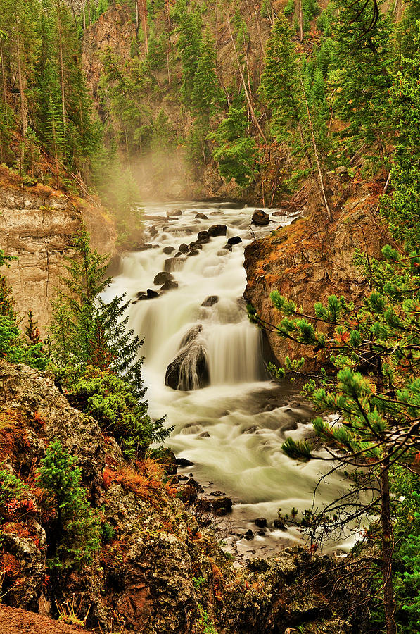 Firehole Falls Photograph by Greg Norrell