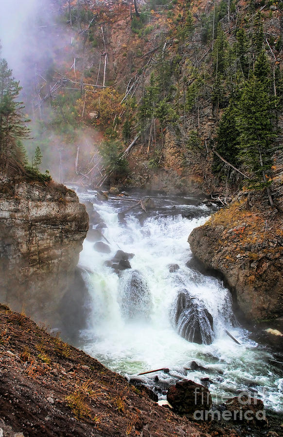 Firehole River Falls Photograph by Clare VanderVeen