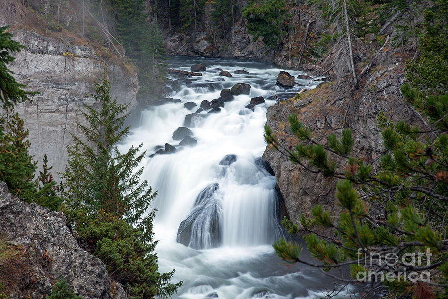 Firehole River Falls on Firehole River Photograph by Fred Stearns