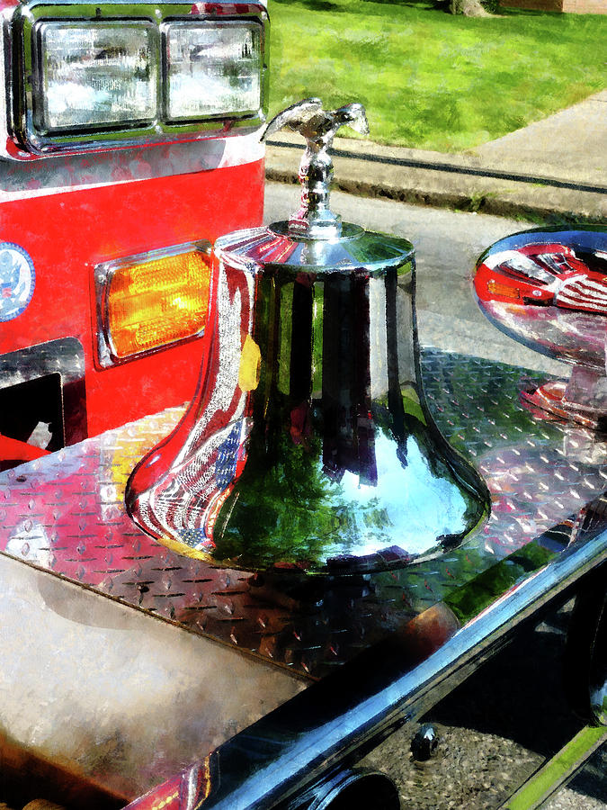 Fireman Fire  Engine  Bell  Photograph by Susan Savad