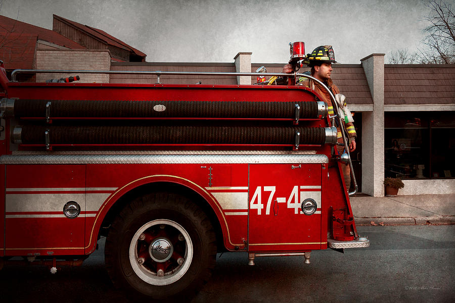 Fireman - Metuchen NJ - Always on call Photograph by Mike Savad