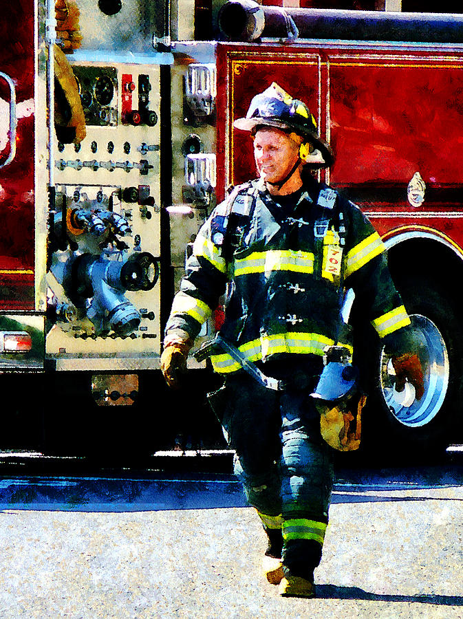 Fireman Photograph by Susan Savad