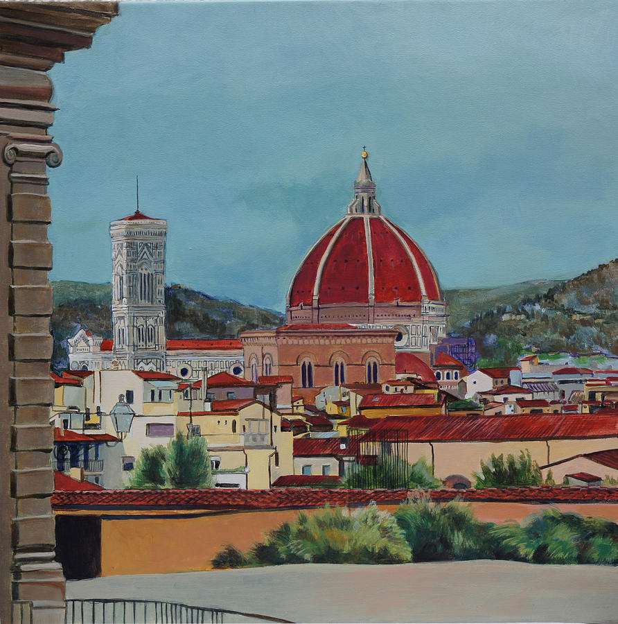 Summer Painting - Firenze - Florence by Robert Keseru