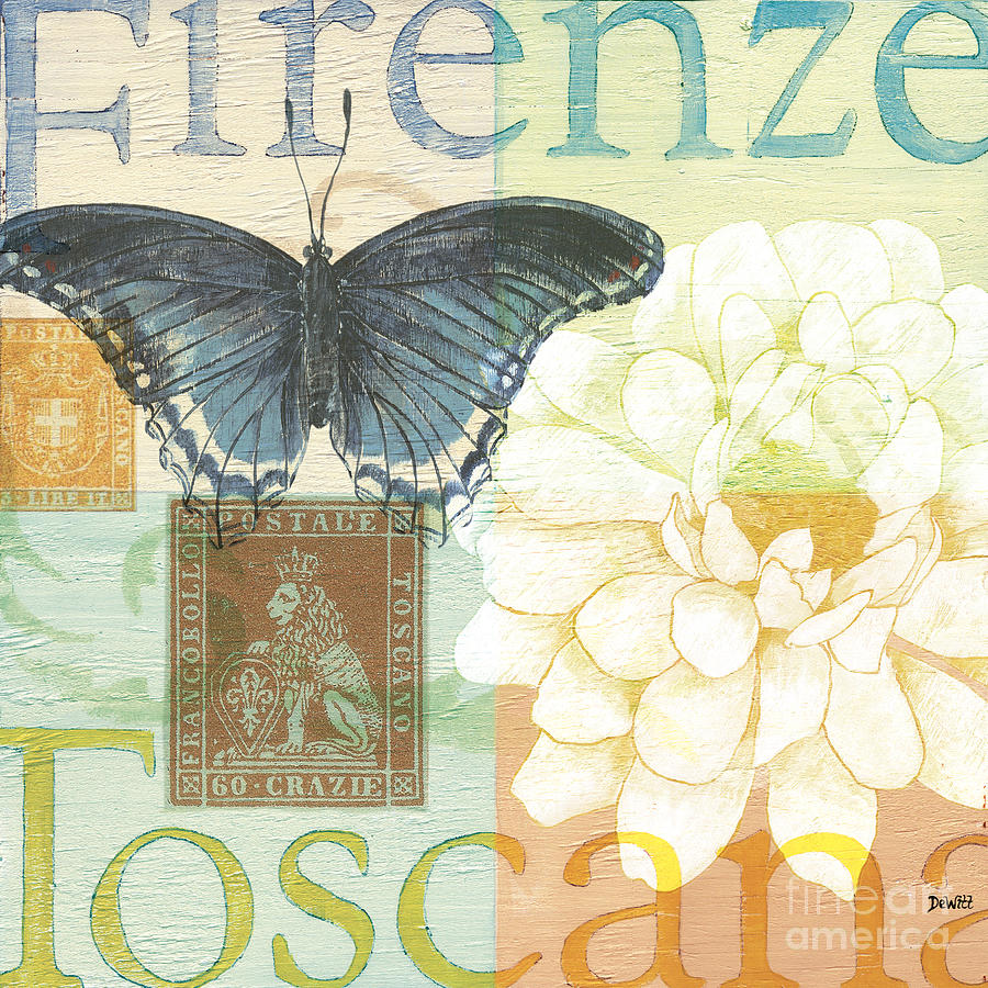 Butterfly Painting - Firenze by Debbie DeWitt
