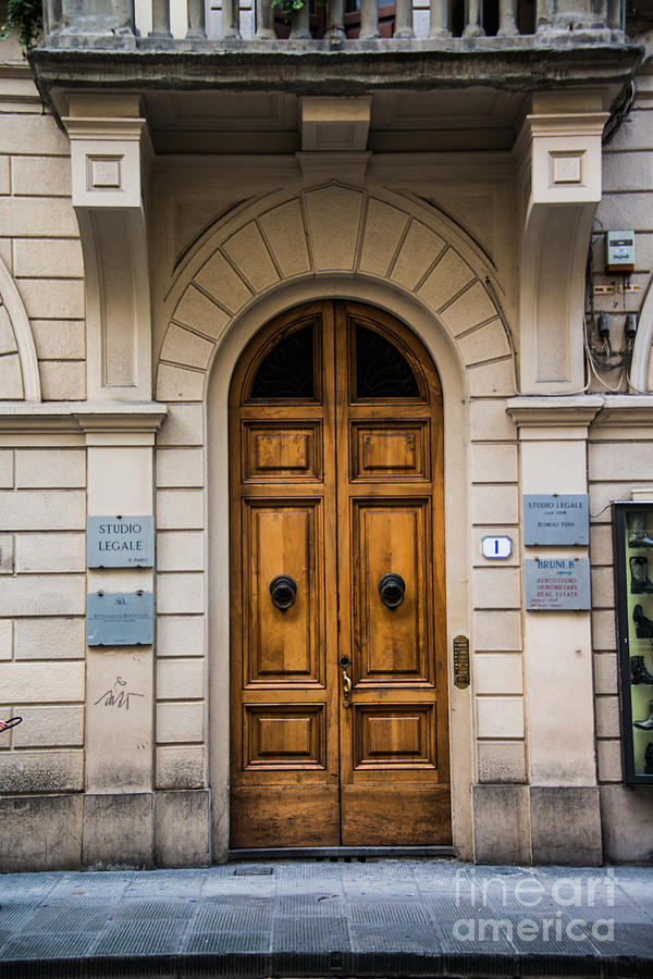 Architecture Photograph - Firenze Door 3 by Joshua Tann