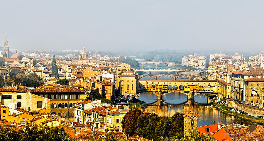 Bridge Photograph - Firenze Impressions by Mario Dandi Romano