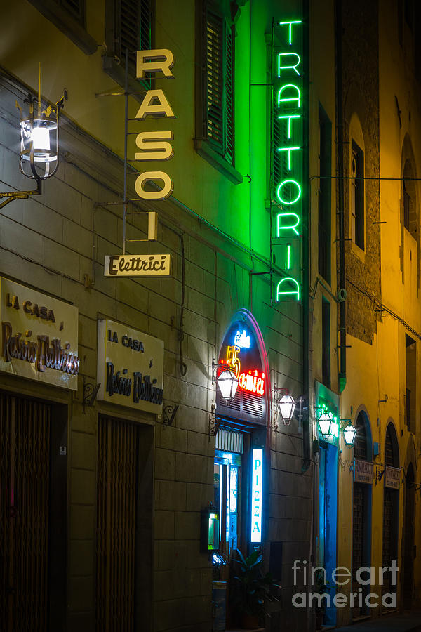 Firenze Neon Photograph by Inge Johnsson