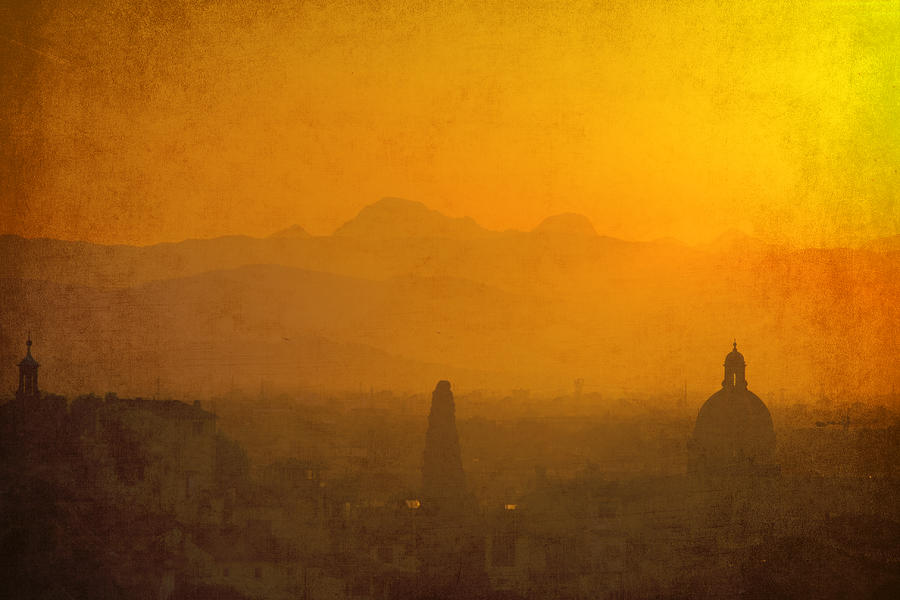 Sunset Photograph - Firenze Old Town by Jason KS Leung