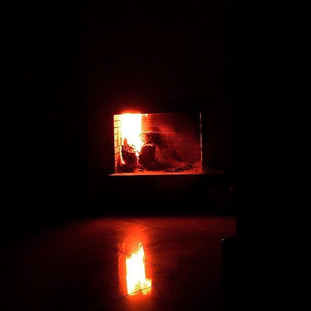 Winter Photograph - #fireplace #cozy #winter #art by Tarek Al Hassan