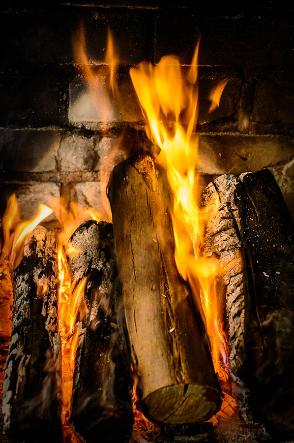 Fireplace Photograph by Marco Oliveira