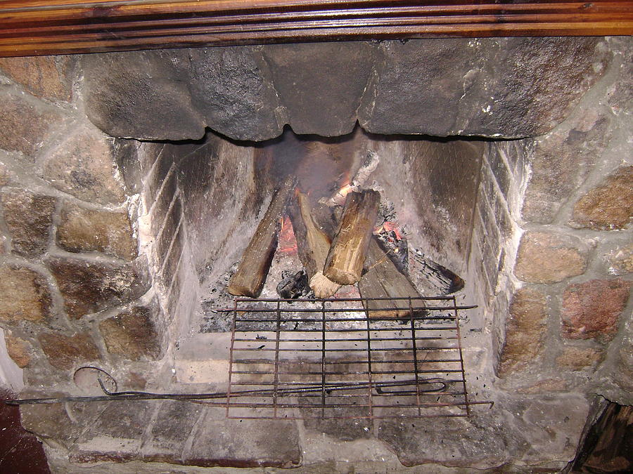 Fireplace Photograph by Moshe Harboun