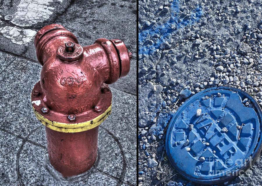City Photograph - Fireplug/water Cap by Jim Wright
